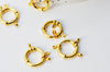 fermoir marin acier doré, fermoir qualité, fermoirs dorés,acier doré,acier inoxydable,fabrication bijoux, l'unité,16mm G4818-Gingerlily Perles