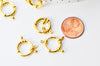 fermoir marin acier doré, fermoir qualité, fermoirs dorés,acier doré,acier inoxydable,fabrication bijoux, l'unité,16mm G4818-Gingerlily Perles