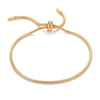 Bracelet réglable acier doré 14k, bracelet doré fermoir frein,bracelet acier or inoxydable ,sans nickel,27cm, l'unité G5496-Gingerlily Perles