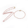 Bracelet ou collier acier doré 14k résine rose foncé,chaine doree, bracelet chaîne fine,création bijou,1.5mm,20.5cm, l'unité G4210-Gingerlily Perles