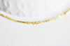 Chaine dorée 16 carats forçat serpent 2.5 microns,chaine dorée, cuivre doré,création bijoux, 1 metre,1.6mm-G593