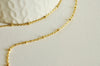 Chaine satellite acier dore 14k,chaine bijou,chaine dorée, chaine collier,création bijoux,grossiste chaine,1.5mm,1 metre-G1679