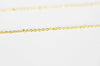 Chaine fine dorée satellite 16K,chaine plaquée or 2.5 microns, chaine collier chaine complète,chaine dorée,1.2 mm,45cm-XYG634