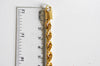 Bracelet torsadé acier doré 14k, bracelet doré,création bijoux,bracelet acier chirurgical,sans nickel,bracelet acier doré,22cm-G1398-Gingerlily Perles