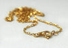 Chaine dorée forçat 14K,chaine collier,création bijoux, chaine complète,chaine dorée, fabrication collier,1.5 mm, 40cm-G656