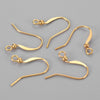 Supports de boucles hameçons avec anneau laiton doré 15mm,fournitures oreilles percées, création boucles dorées,lot de 20 G5975-Gingerlily Perles