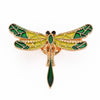 Broche pin's Libellule insecte ailé doré émaillé,broche dorée,creation bijoux,décoration veste, 40x32mm,l'unité G5551-Gingerlily Perles