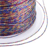 multicolored metallized polyester yarn 0.4mm, original thread, Couture thread, embroidery, gold thread, metal wire, 50 meter coil, G5941