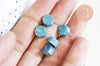 Granulés cire bleu moyen nacré à cacheter, fourniture pour création sceaux personnalisés pour sceaux et invitations de mariage,les 100 G6213