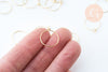 Anneau créole acier 316 doré inoxydable 16mm, boucles oreilles, création boucles créoles acier doré lot 20-50 G6068-Gingerlily Perles