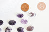 Cabochon ovale amethyste, cabochon ovale cabochon pierre, cabochon violet, amethyste naturelle,18x13mm, pierre naturelle, l'unité,G1183-Gingerlily Perles