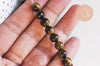 perle ronde oeil de tigre 8mm,oeil de tigre naturelle création bijoux pierre,perle pierre,fil de 43 perles G6218