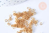 anneaux ronds acier doré, fourniture acieranneaux ouverts,sans nickel,anneaux dorés,apprêt doré, lot de 200 (1GR) , 3mm-G1262-Gingerlily Perles