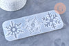 Moules en silicone 3 flocons de neige, outil pour résine et loisirs créatifs,230mm, l'unité G4973