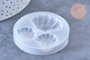 Moules Silicone coquillage 62mm, moules de résine UV ou résine époxy, fabrication de pendentifs pour bijoux, l'unité