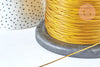 Fil câblé gainé acier inoxydable doré 1mm,Fabrication bijoux, fil gainé métal, creation bijoux,1mm, lot de 2 mètres G6780-Gingerlily Perles
