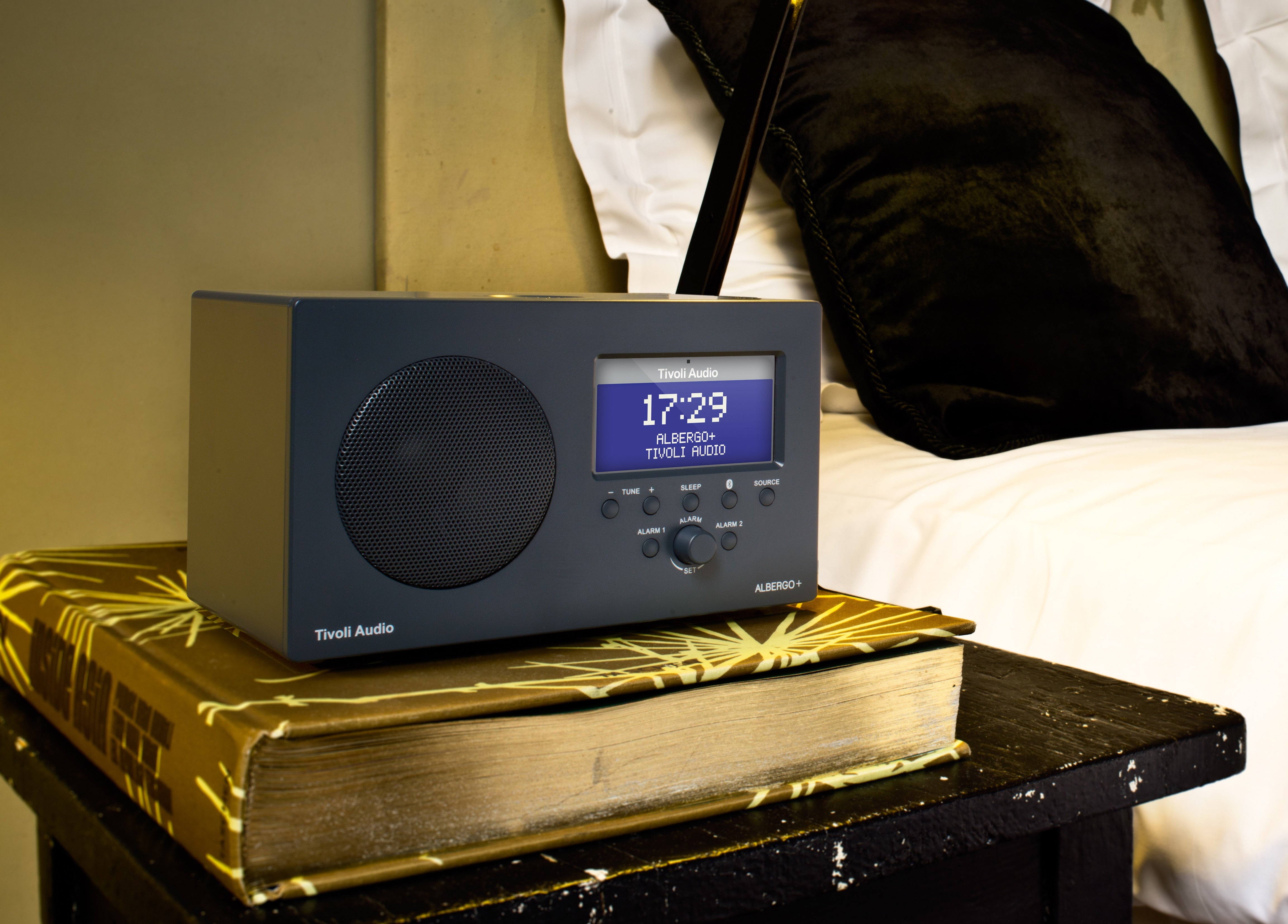 Tivoli Audio Albergo+ FM/DAB+ Clock Radio with Bluetooth Tivoli