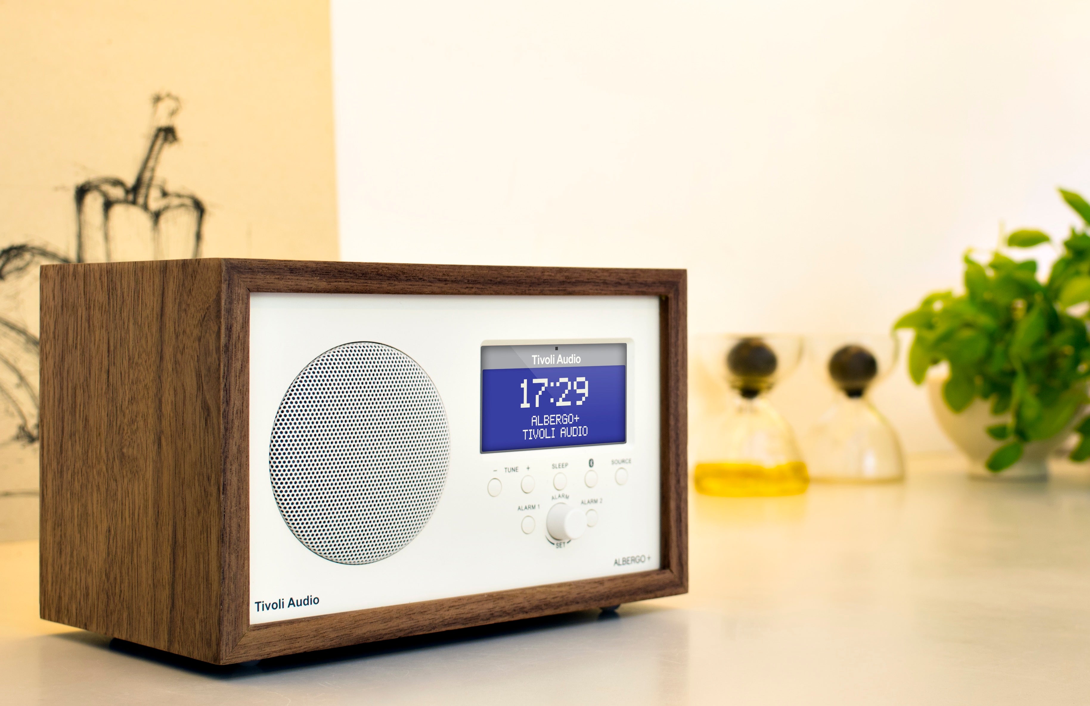Tivoli Audio Albergo+ FM/DAB+ Clock Radio with Bluetooth Tivoli