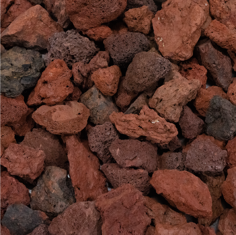 Bulk Rock Red Lava Rock Gomulch 3326