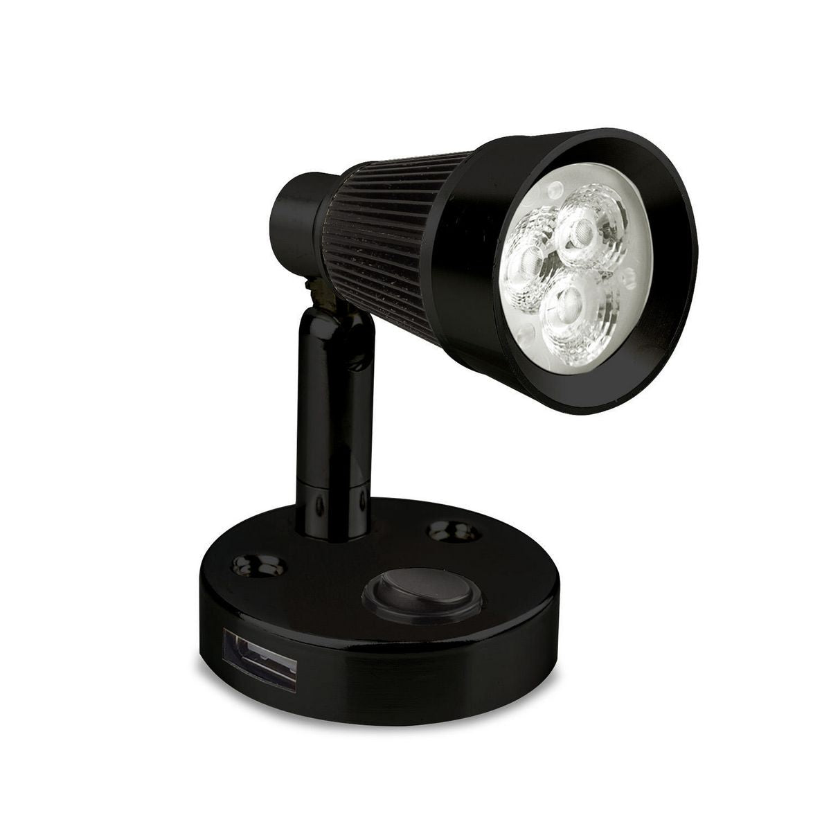 led spotlight with switch and usb port 12v