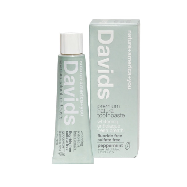 davids natural toothpaste whitening antiplaque fluoride free sls free