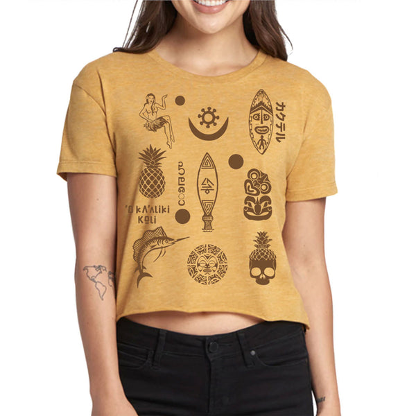 yellow mustard crop top