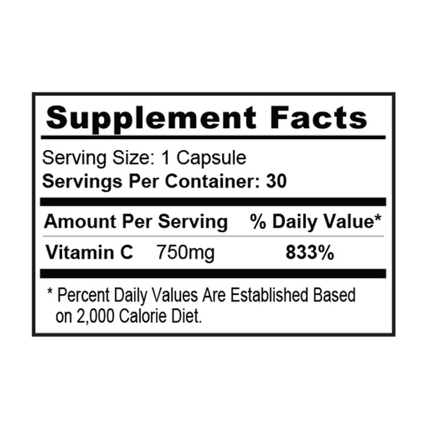 Vitamin-C 750mg– Gaspari Nutrition