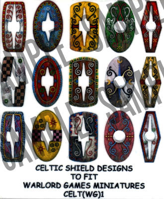 shield celtic designs warriors gallic celts celt warlord games wg1