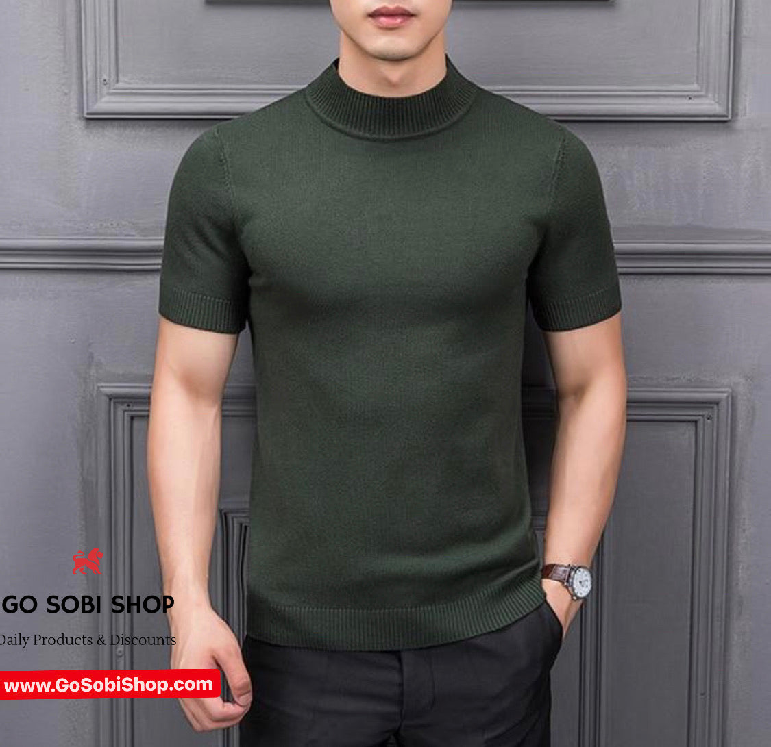 unused Uplifted Admission fee Men's short sleeve turtleneck t-shirt – GoSobiShop