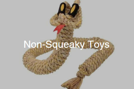 non squeaky dog toys