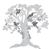 Kakaw tree with birds