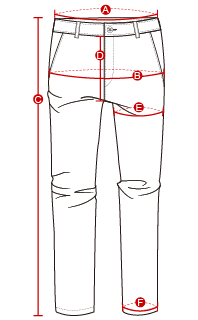 Size Chart / Pants / Staple Pants - Outerboro - Performance Cut