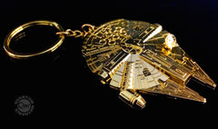 Gold Millennium Falcon Key Chain