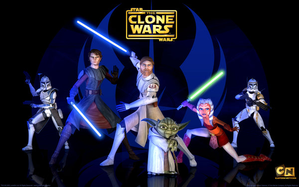 The cast of Star Wars: The Clone Wars (image via SciFied)