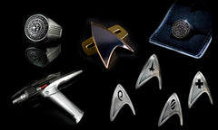 Star Trek prop replicas (not to scale)