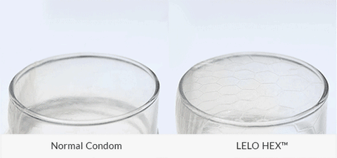 lelo hex compared to the normal condom
