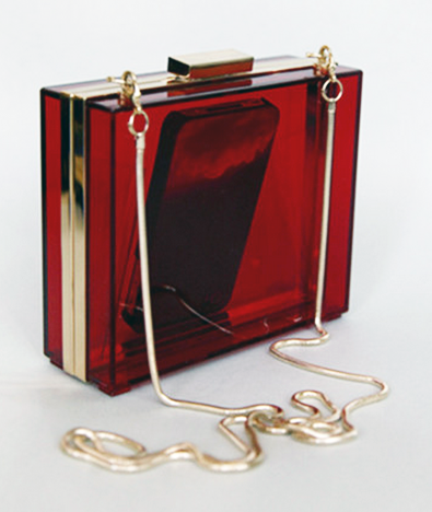 Vintage Transparent Acrylic Box Clutch Bag | VINTAGEHORDES