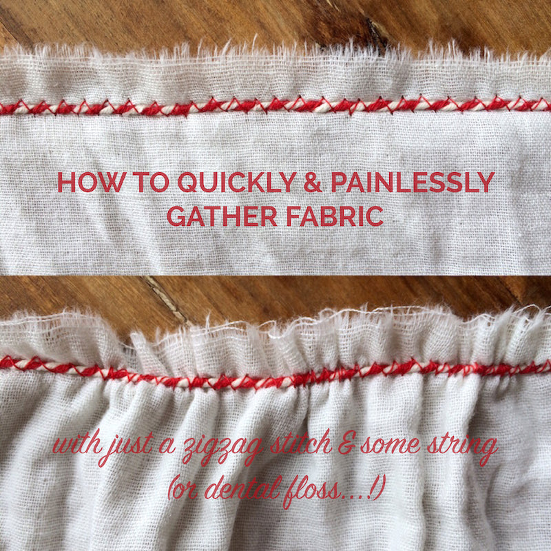How to gather fabric: The express technique