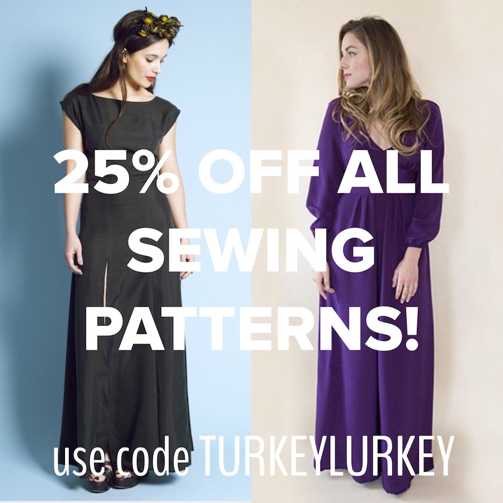BLACK FRIDAY SALE!!! 25% off all sewing patterns this weekend!