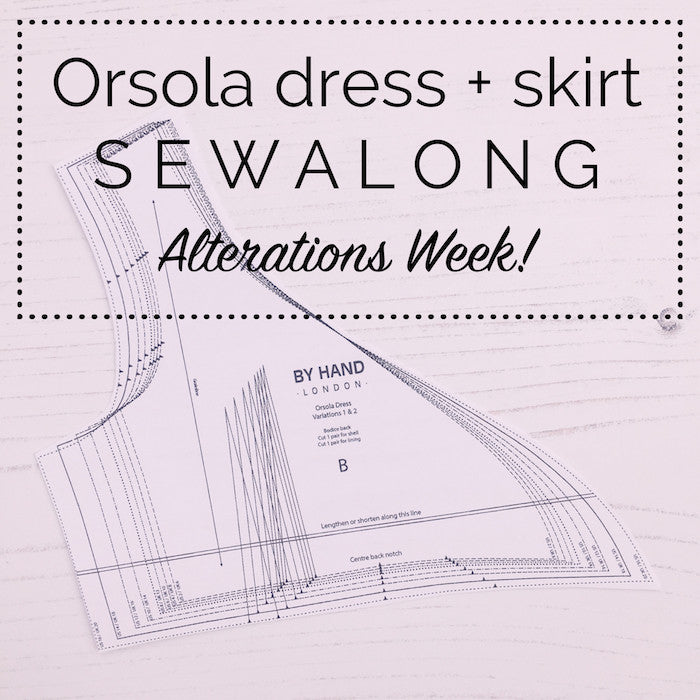 Orsola Dress & Skirt Sewalong - Swayback alteration