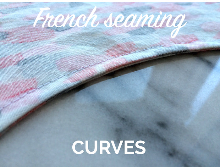 Nerdy sewing tips: French seaming a curve