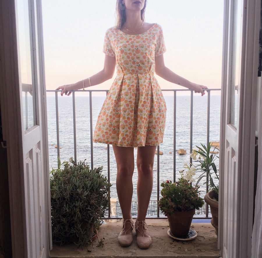 Zeena Dress from By Hand London using fabric from Sprout Patterns