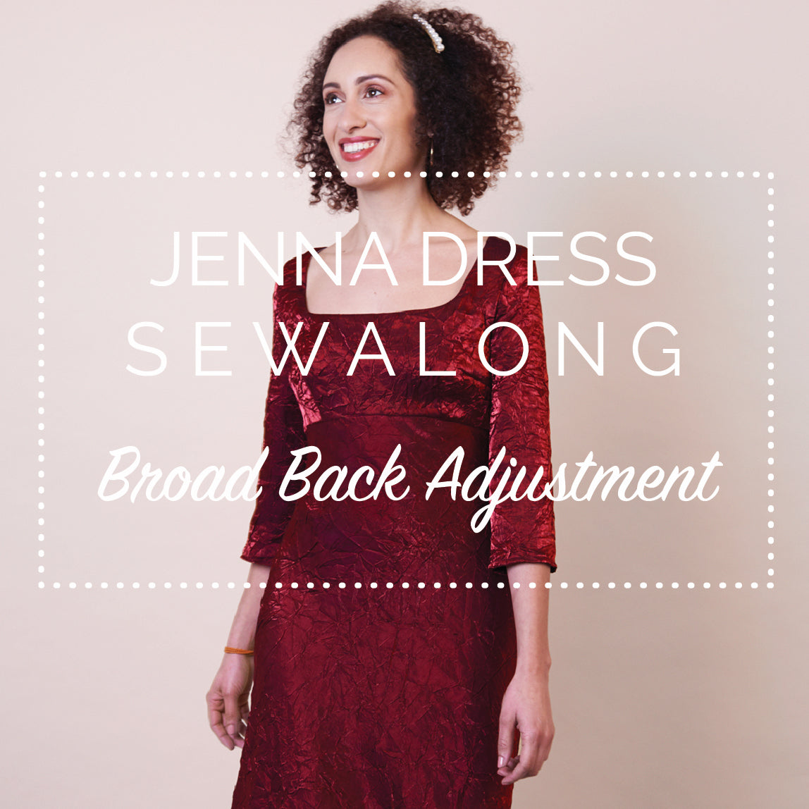 Jenna Dress Sewalong - How to fix a tight back (broad back alteration)