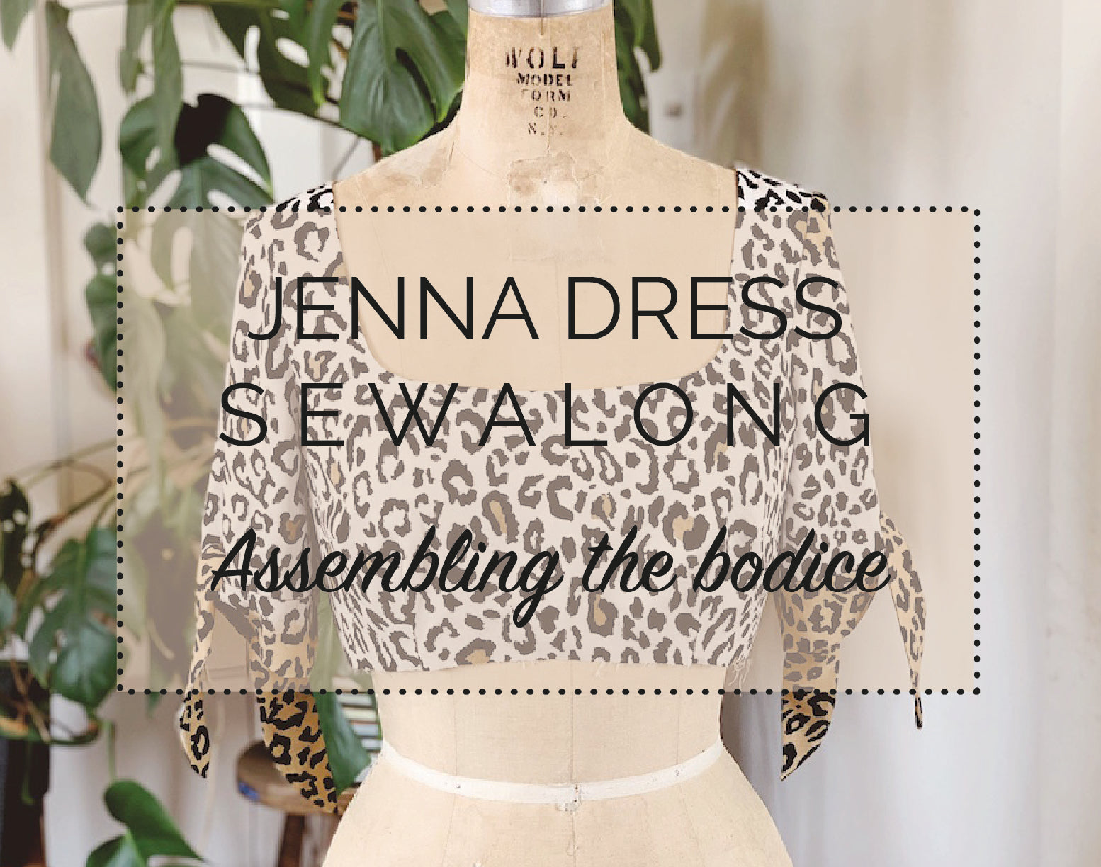 Jenna Dress Sewalong - Assembling the bodice (variation 1)