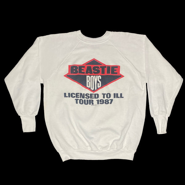 ナチュラルネイビー オリジナル beastie boys TOUR sweat 1987