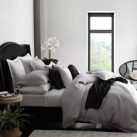 Private Collection Tyler Quilt Cover Set Range Silver