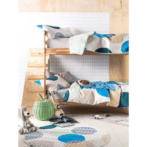 Hiccups Sundae Blue Quilt Cover Set