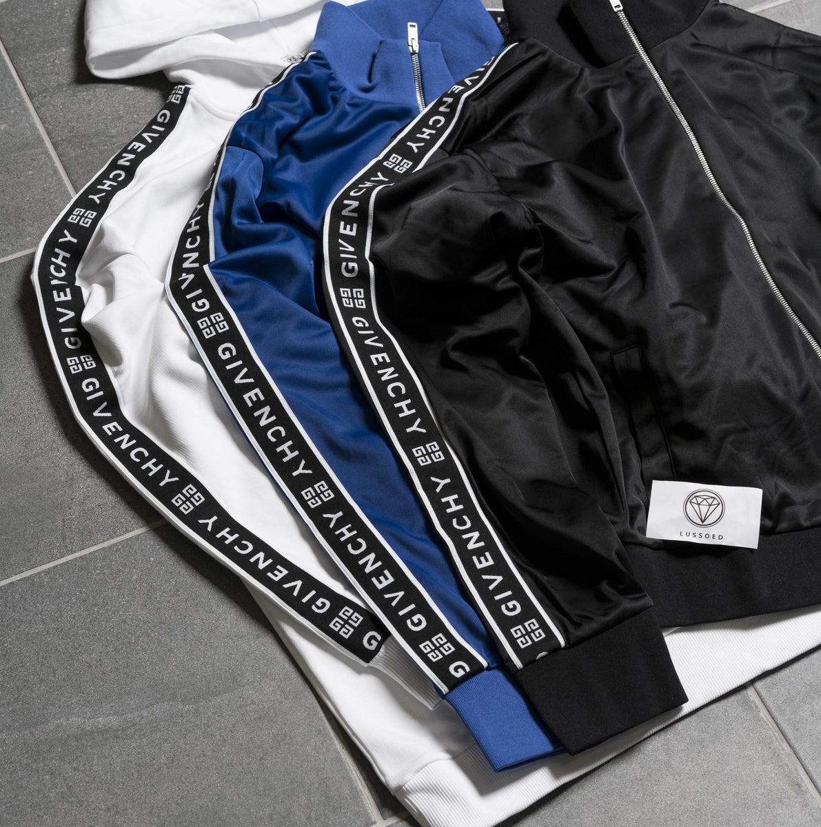 blue givenchy tracksuit