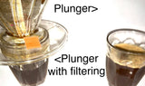 plunger coffee with filtering