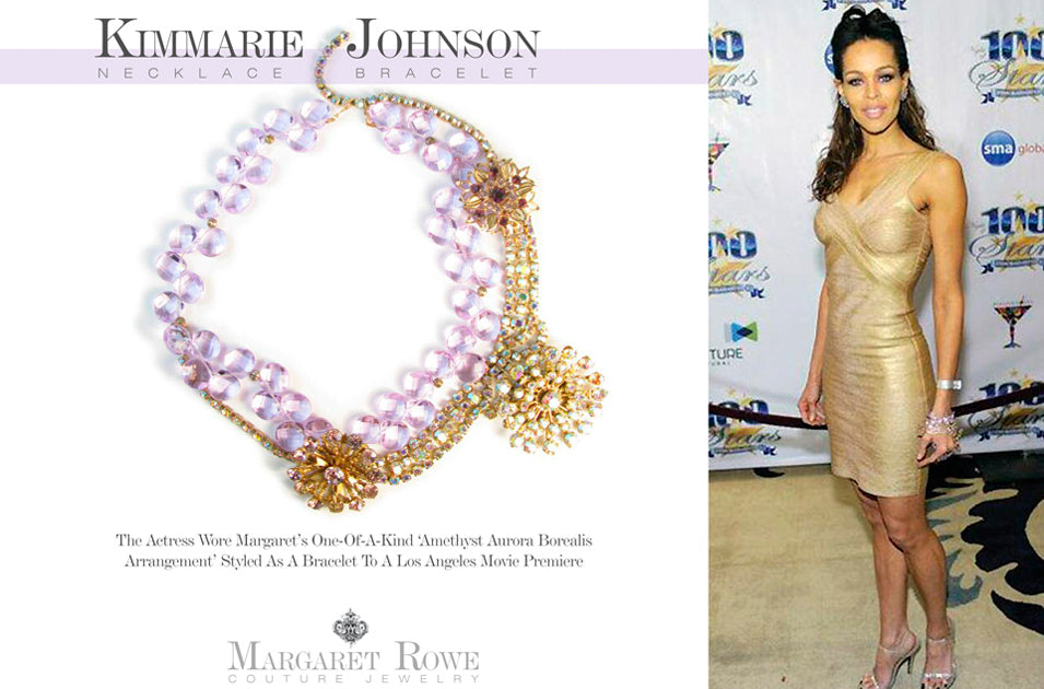 Kimmarie Johnson wears Margaret Rowe Couture Jewelry